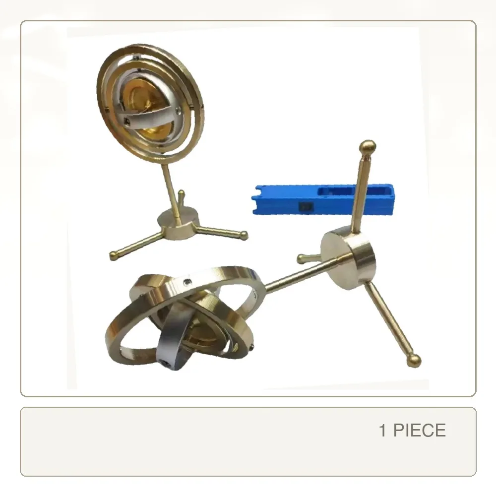 Metal Mechanical Gyroscope Gyro Stabilizer Inertial Demonstration Device Rotary Stress Relief Model Toy for Adults Students