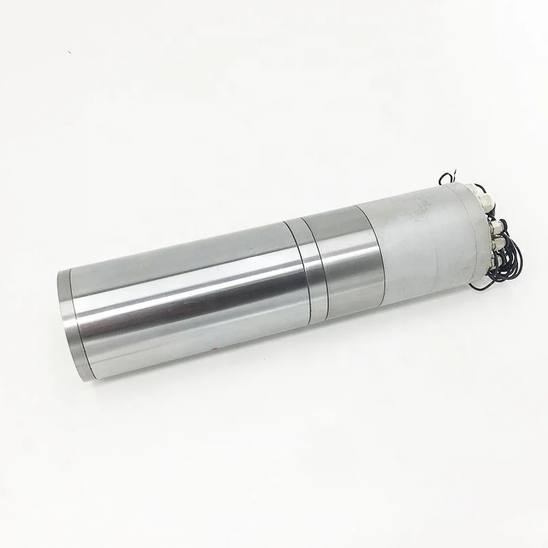 High Speed 30000rpm 1000HZ 3.5kw 4 Poles Water Cooling BT30 Spindle Motor 110mm Diameter