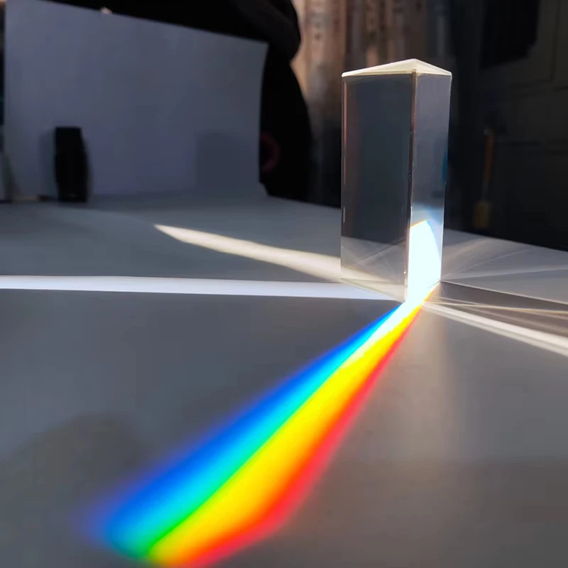 Optical Refraction Right Angle Triangular Prism Triangular Strip Photography Props Optical Physics Teaching Experimental GIFT