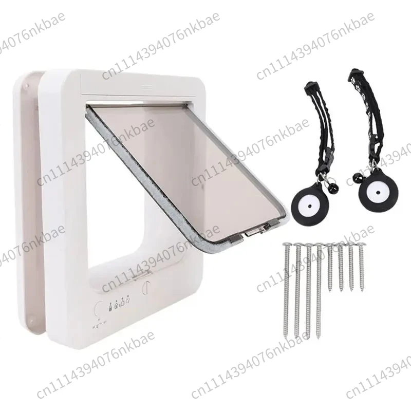 Collar Activated Smart Cat Door Automatic Sensor Pet Flap, Easy Installation Indoor Household Cat Access Security Door