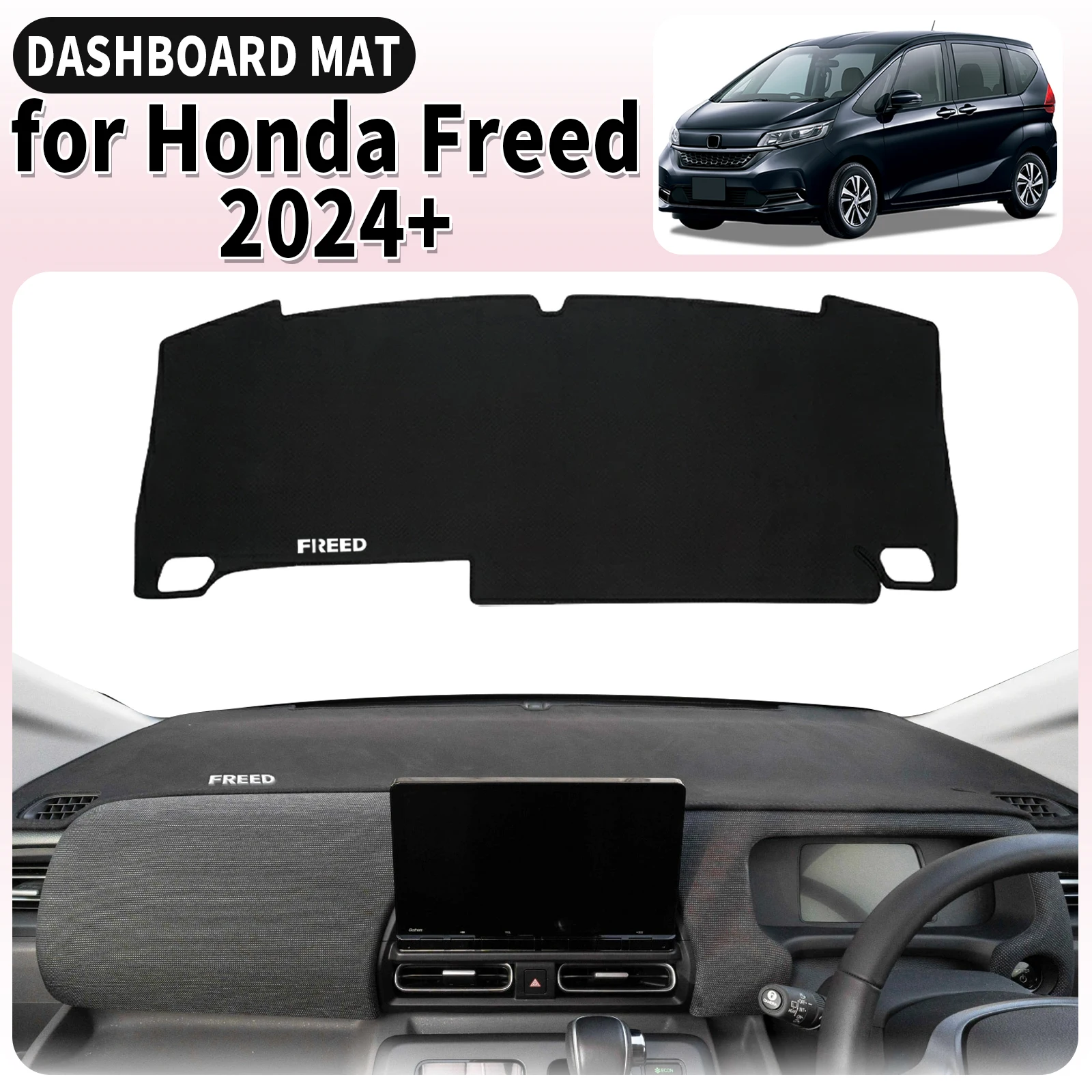 

fit for Honda Freed 2024 2025 2026 RHD Dashmat DashMat Sunshade Dashboard Cover Pad Car Accessories Protective Carpet