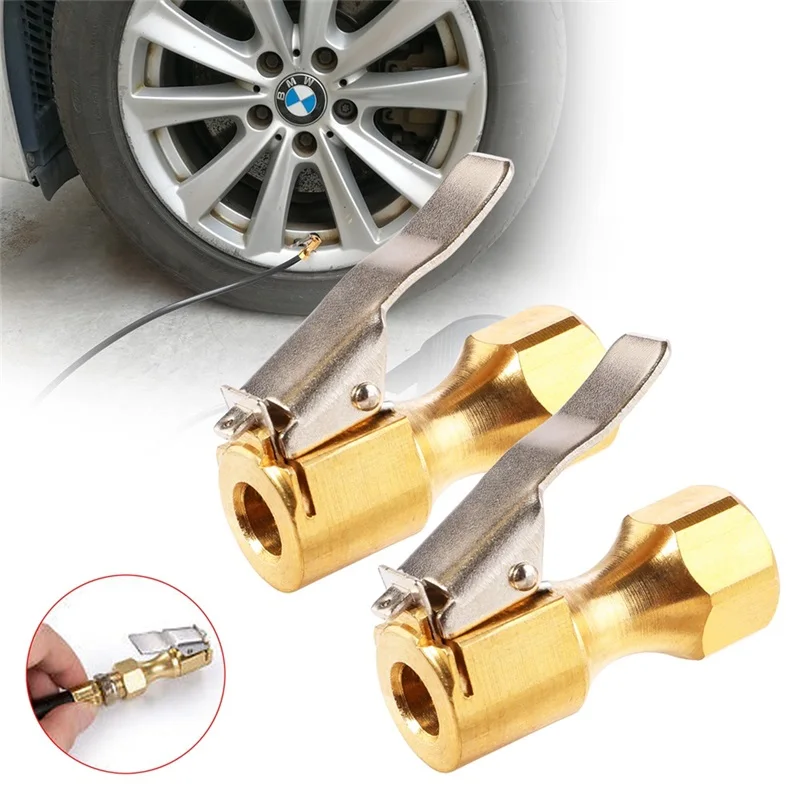 

Portable Inflatable Pump Car Brass 13mm Tyre Wheel Valve For Car Tire Air Chuck Inflator Pump Valve Connector Clip-on Adapter