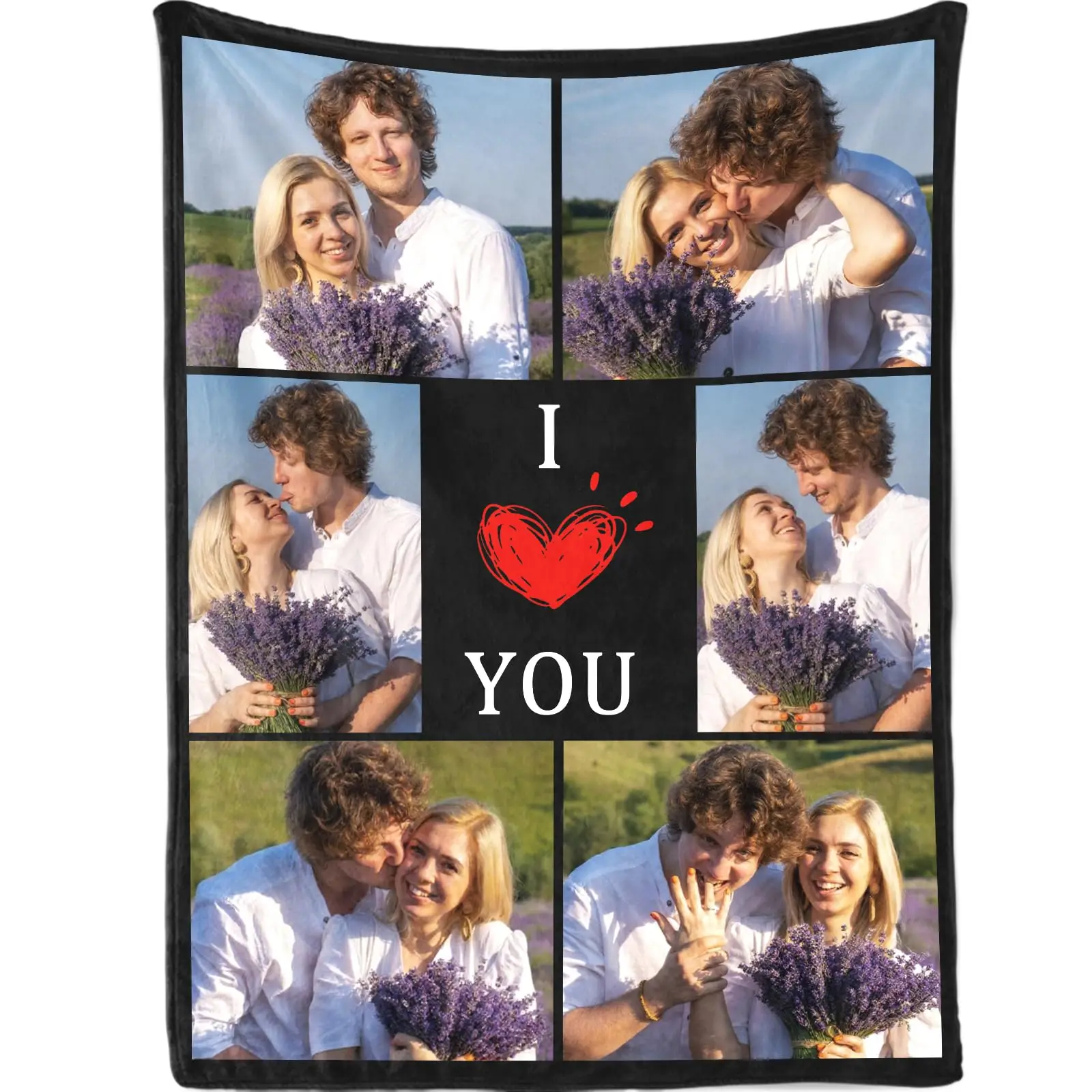 Customized Throws Blanket With Picture - Soft and Comfortable Customized Photo Blankets with Text
