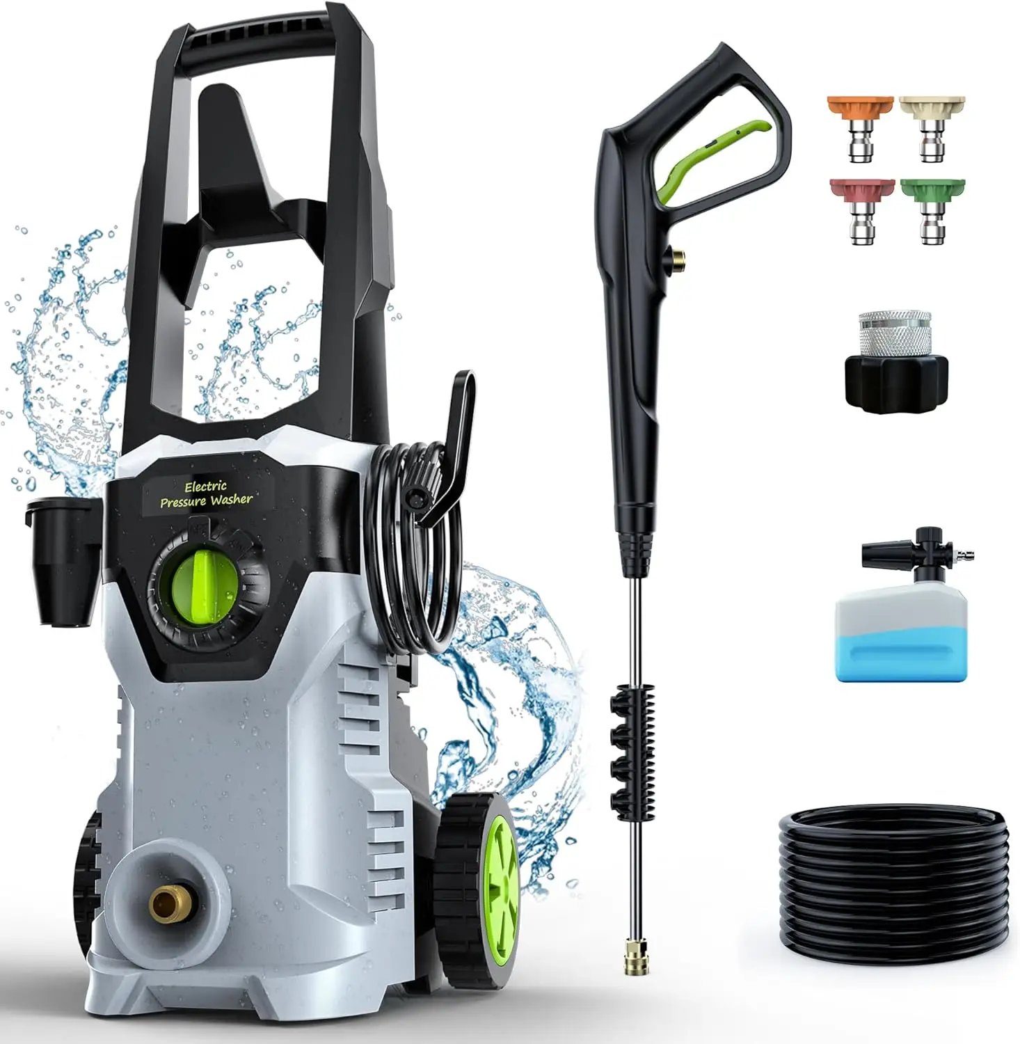 

Pressure Washer, Power Washer with Foam Cannon High Pressure Washer for Cars, Fences, Patios, Decks, Patios and Driveway