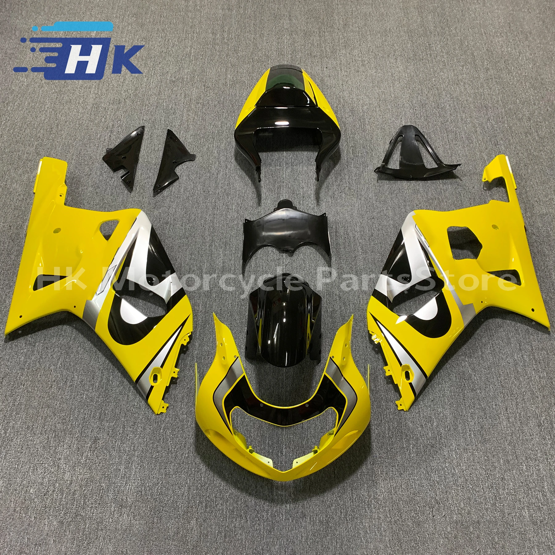 

ABS Plastic Fairing kit for SUZUKI GSXR600 750 K1 01 02 03 GSXR 600 GSXR750 2001 2002 2003 Fuel Tank Blue White Bodywork Set