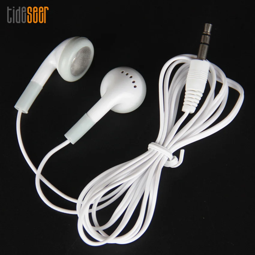 

100pcs/lot Wholesale 3.5mm Disposable Earphones for School for Gift for Museum for Concert White Cheapest Earphone