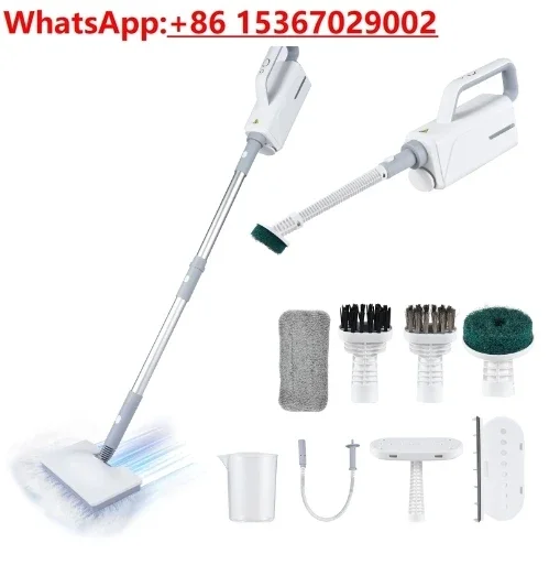 Steam Mop for Floor Cleaning Detachable Handheld Steamer 370ml Water Tank Window Cleaner Clothes Ironing Head Steam Cleaner