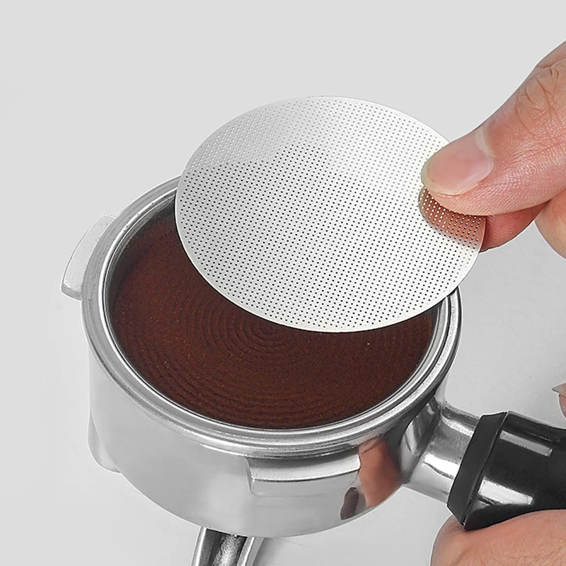 ● 51/53/58mmReusable Coffee Filter Heat Resistant Mesh Coffee Pot Coffee Machine Filter For Coffee Machine Handle Puck Screen