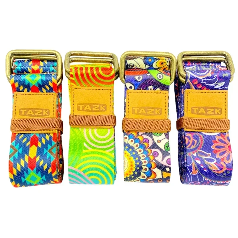2.5M Vintage Ethnic Style Yoga Strap Yoga Belts Indoor Dance Fitness Body Building Training Stretching Band Yoga Accessories
