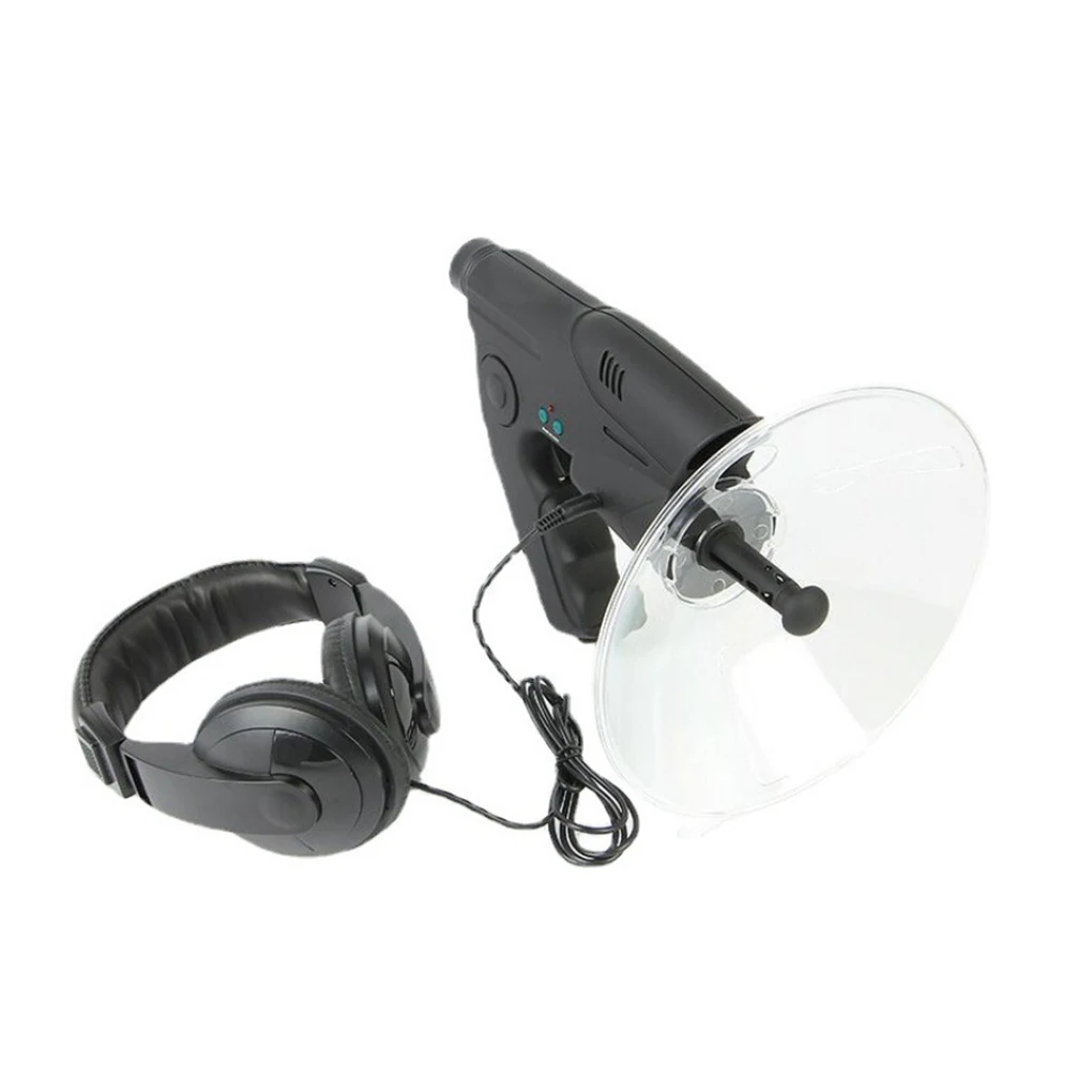 

Black Lightweight Parabolic Microphone For Bird Listening Lightweight And Portable Frequency Control