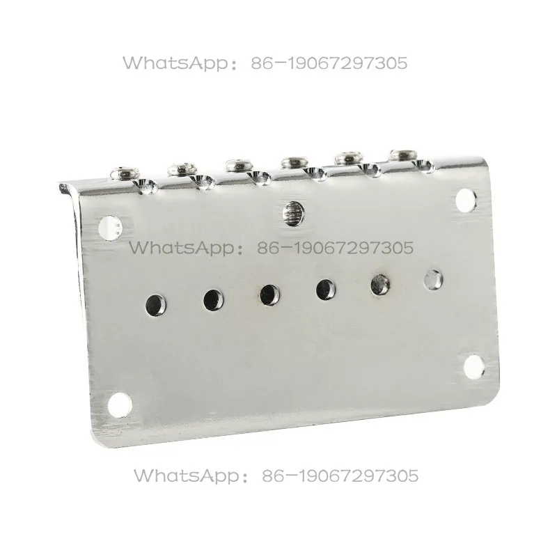 6-String 78mm Ball Code Piano Bridge Electric Guitar Tail Pipe Top Load Bridge String Bridge Pull String Plate