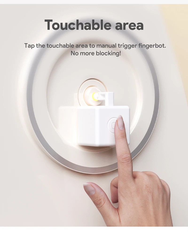 Tuya Zigbee Bluetooth Smart Touch Fingerbot Plus, bouton de commutation aste USB, bras poussoir, via Alice Alexa Google Home