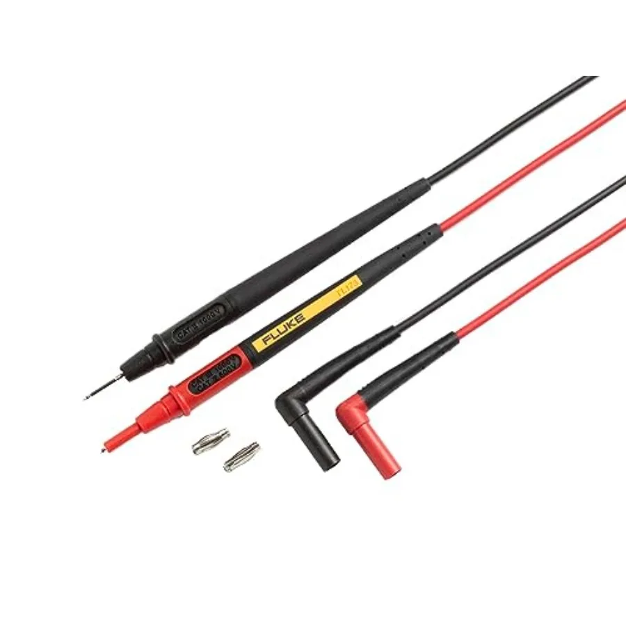 

TL175E TwistGuard Double Insulated Silicone Test Lead Set with Removable 4mm Lantern Tips 2mm Diameter Probe Tips