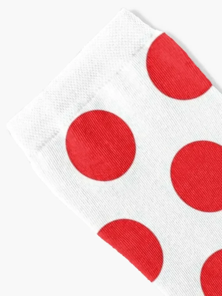 Polka Dot (KOM Jersey) Socks Antiskid soccer Sports hiking cycling Socks Ladies Men's