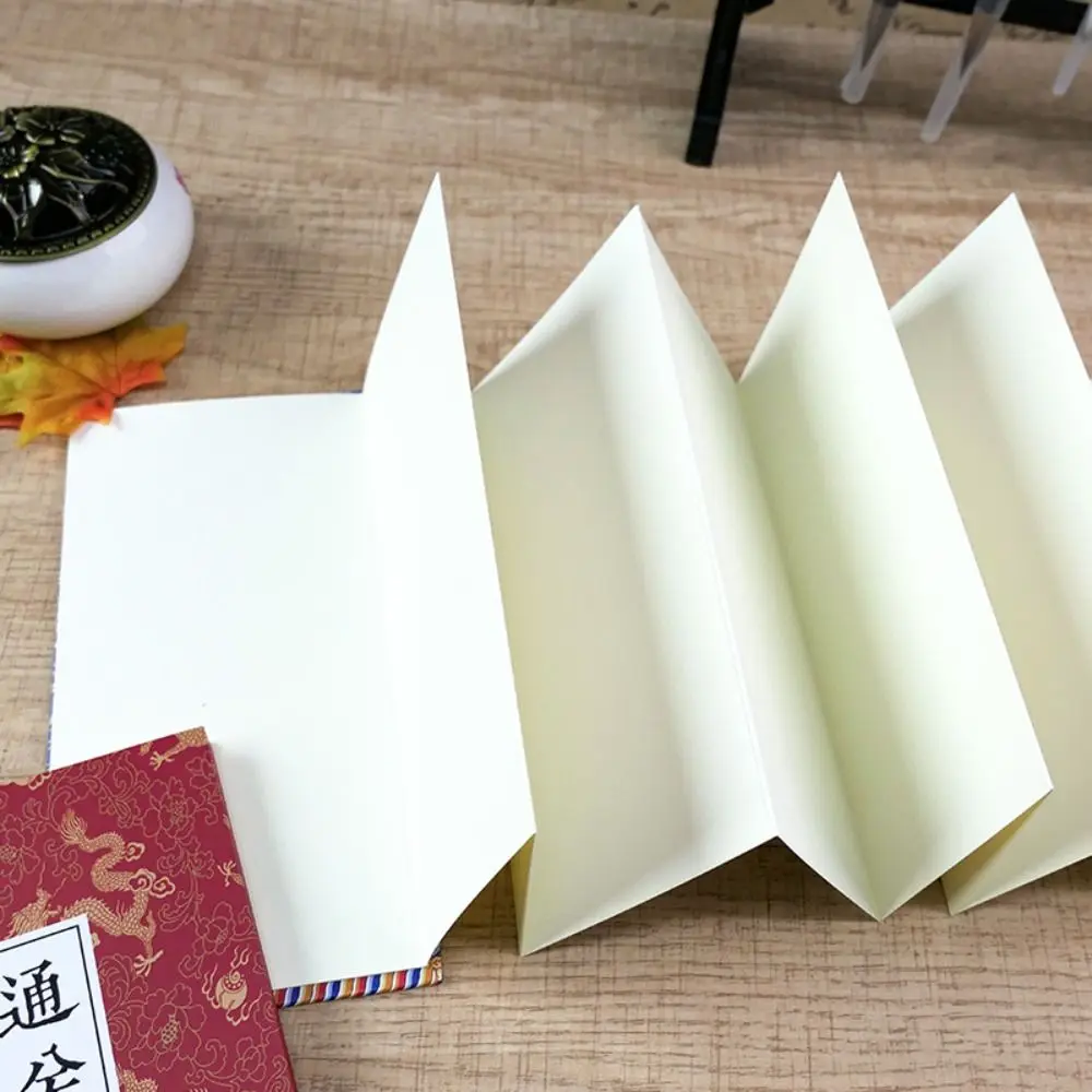 Collect Postmarks Folding Organ Notepad Blank Inner Page Chinese Style Diary Notepad Stationery Traveler Retro Court Notebook