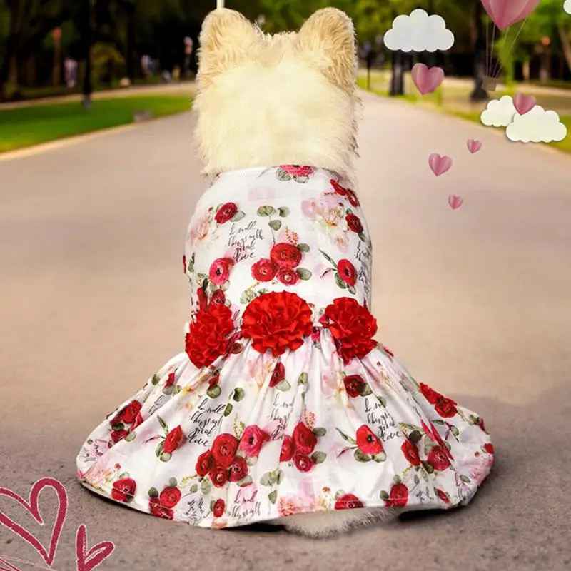 Easy Storage Dog Dress Soft Cute Pet Clothes Dog Clothes For Small Dogs Fashion Trend Creativity Pet Clothes Skin-friendly No.