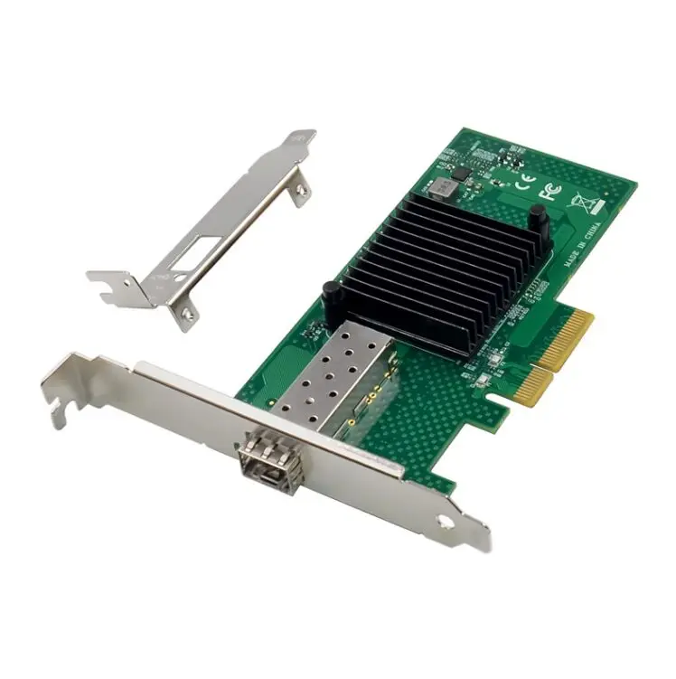 Imagem -04 - Sfp Mais Servidor Fibra Óptica Placa de Rede 82599en Chip Pcie x4 Única Porta Óptica Placa de Rede X520-sr1 10g