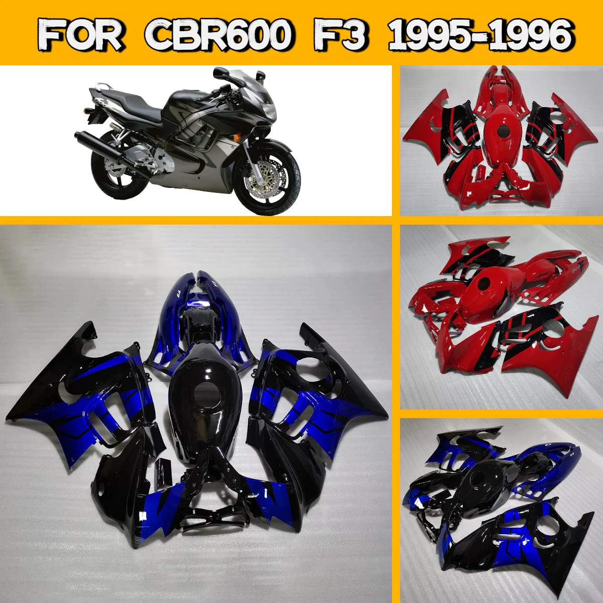 

Комплект обтекателей для мотоцикла Honda CBR 600 F3 1995-1996 годов, литьевые детали, кастомные обтекатели в стиле Hot Style для CBR600 F3 95-96