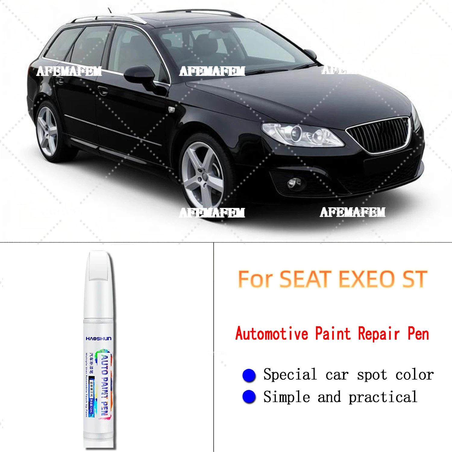 For SEAT EXEO ST Professional Paint Touch Up Pen Restores Original Factory Paint Finish, Enhances Gloss & Car Shine Effectively