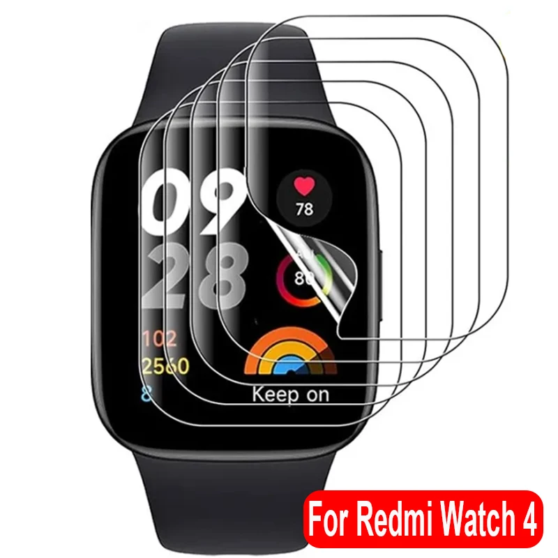 Hydrogel Film For Xiaomi Redmi Watch 4 Screen Protector Protective Cover HD Clear Curved Soft Films For Redmi Watch4 Accessories
