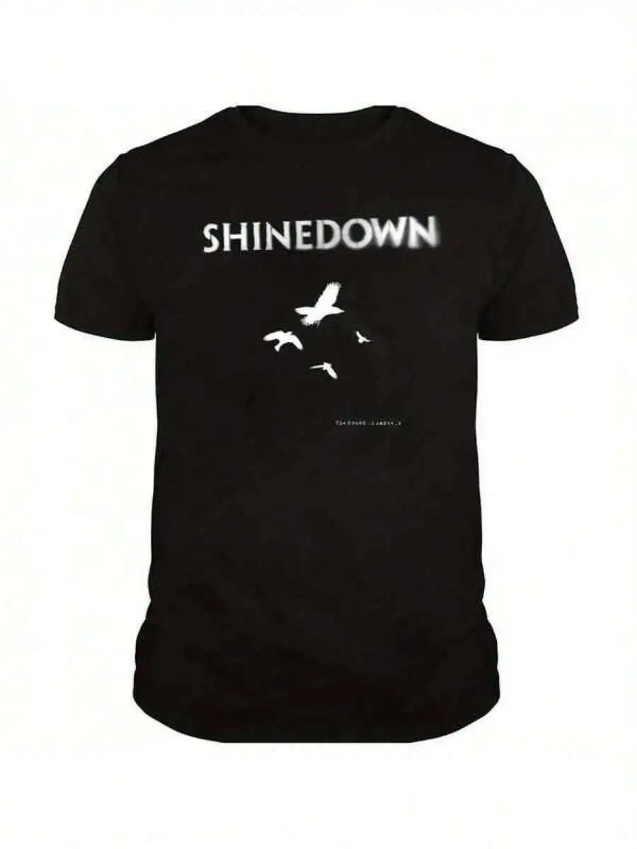 T Print ,Graphic-Cotton Tees Size Plus, Cartoon Round Neck Short Sleeve, Rare Shinedown Sound Of Madness Men's T-Shirt For Fans
