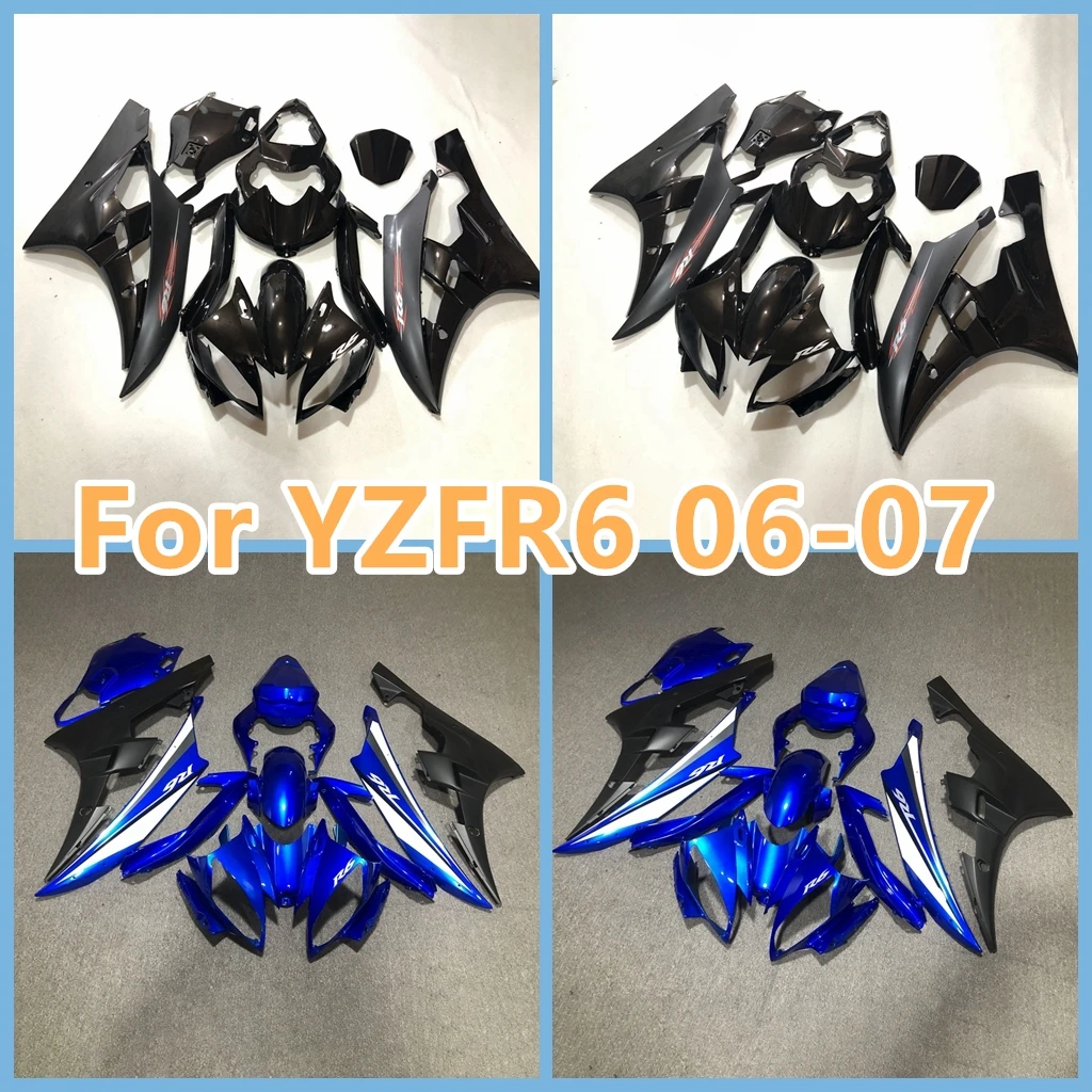 Chinese Motorcycle Fairings Kits For Yamaha 06 07 YZF-R6 YZF 600 YZFR6 2006-2007 100% Fit Injection Bodywork No Need Modify