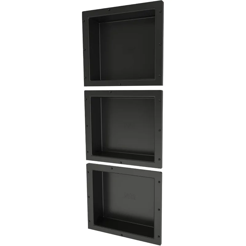 RNT1614S-14-14 Niche Triple Recessed Shower Shelf, Three Shelves, 42