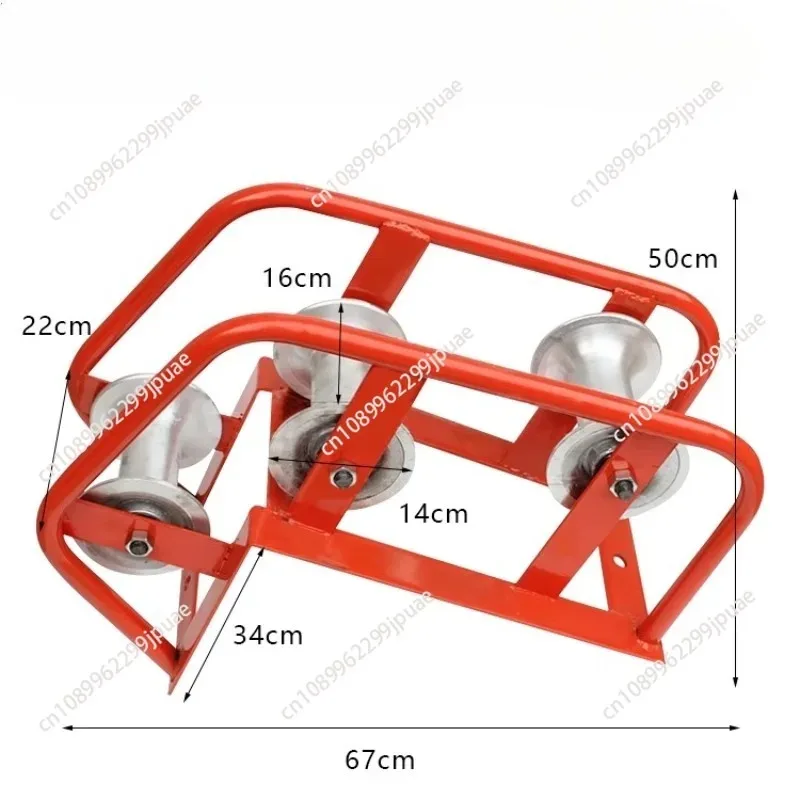 Heavy Duty Manhole Cable Roller Underground Cable Laying Guide Pulley Construction Wire Pulling Roller