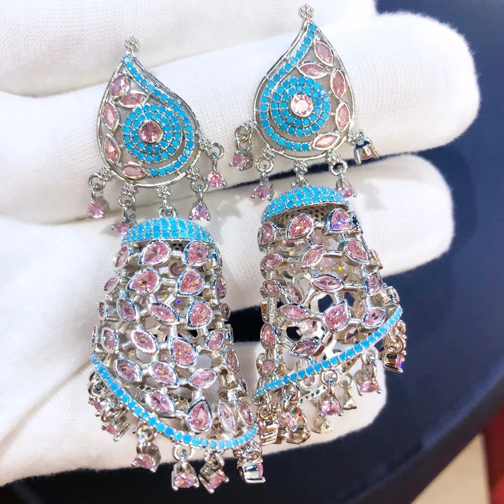 

Missvikki Original Fashion Trendy Earrings High Quality Cubic Zirconia Stones Jewelry for Women Girl Daily Party Best Gift