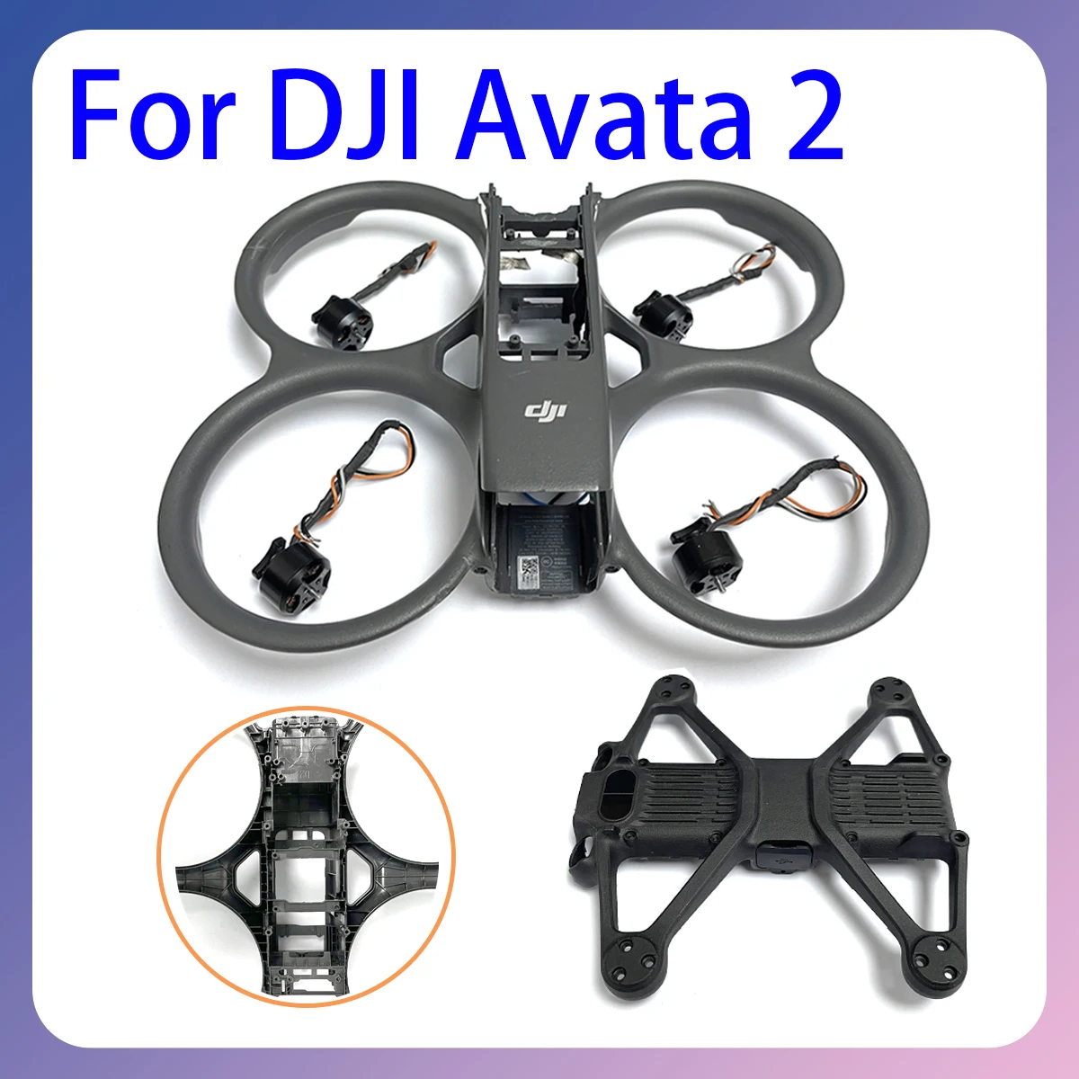 

The original Avata2 drone upper middle and lower shells are well matched suitable for DJI parts maintenance