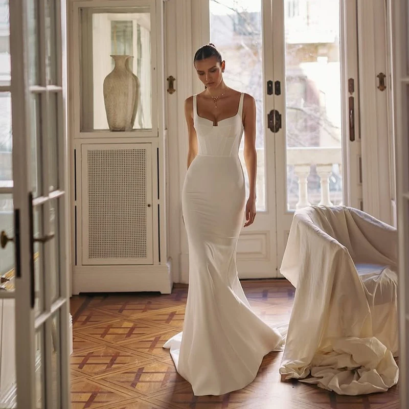 

Eightree Women Mermaid Wedding Dresses Sweetheart Sleeveless Backless Bridal Dress Evening Wedding Ball Prom Gowns Customized