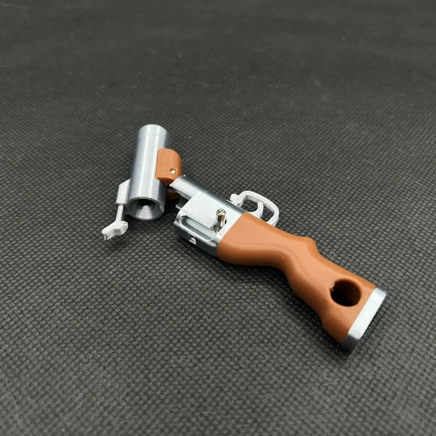 3D-geprinte sleutelhanger kan kleine ballen vuur Mini Soft Bullet Gun Speelgoed Rugzakhanger