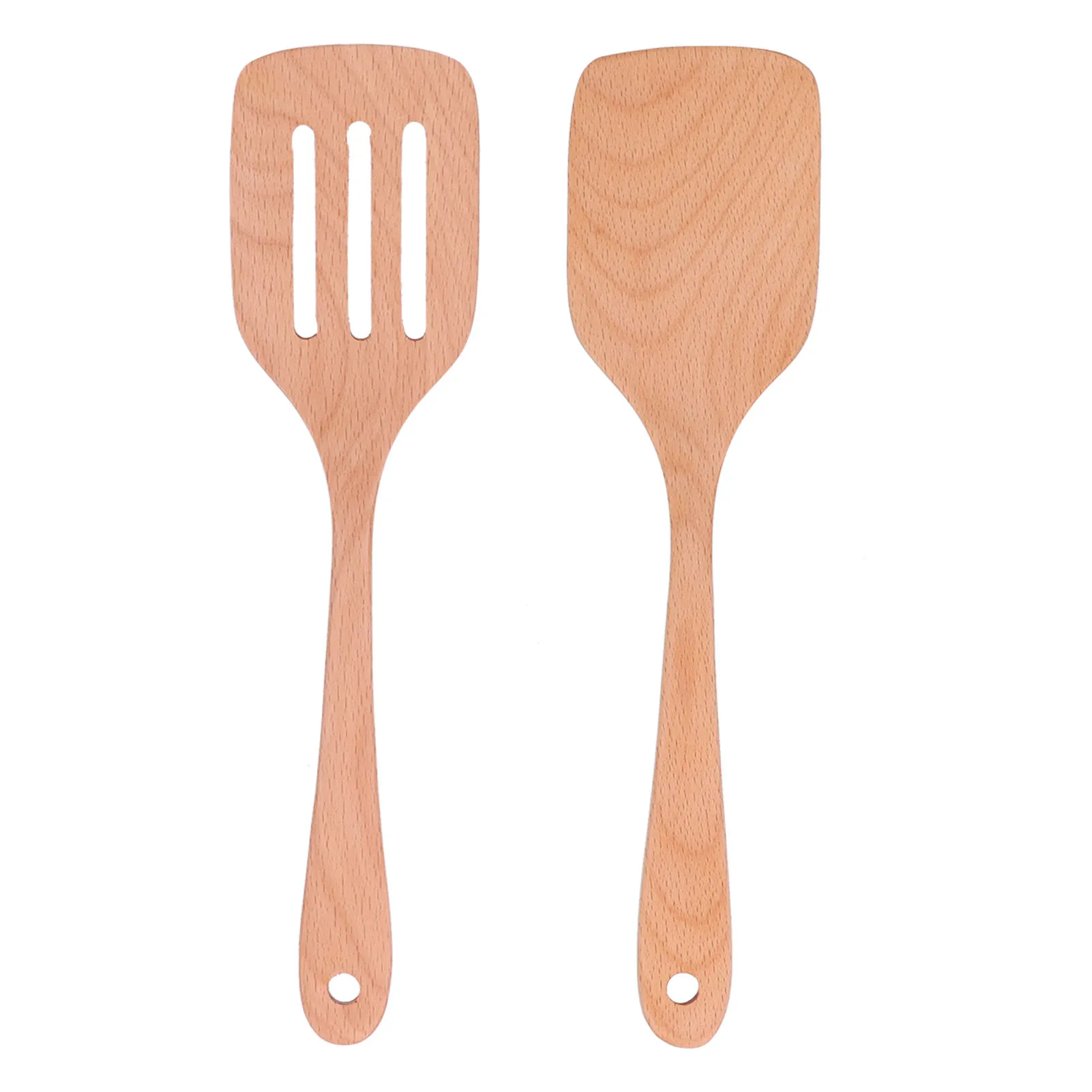 

2Pcs Kitchen Turner Spatula Set Kitchenware Wooden High Temperature Resistant Non Stick Kitchen Utensils