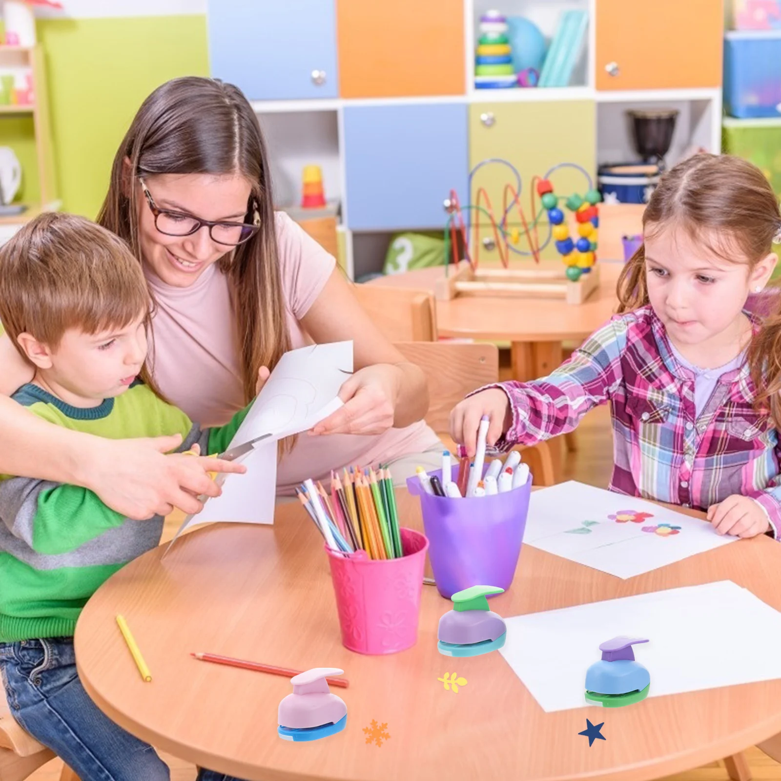 3 قطعة خرامة الورق الحرفية Diy بها بنفسك سكرابوكينغ اللكمات لتغليف الهدايا كتاب الذاكرة بطاقة صنع ثقب الناخس كرافت الزخرفية #1