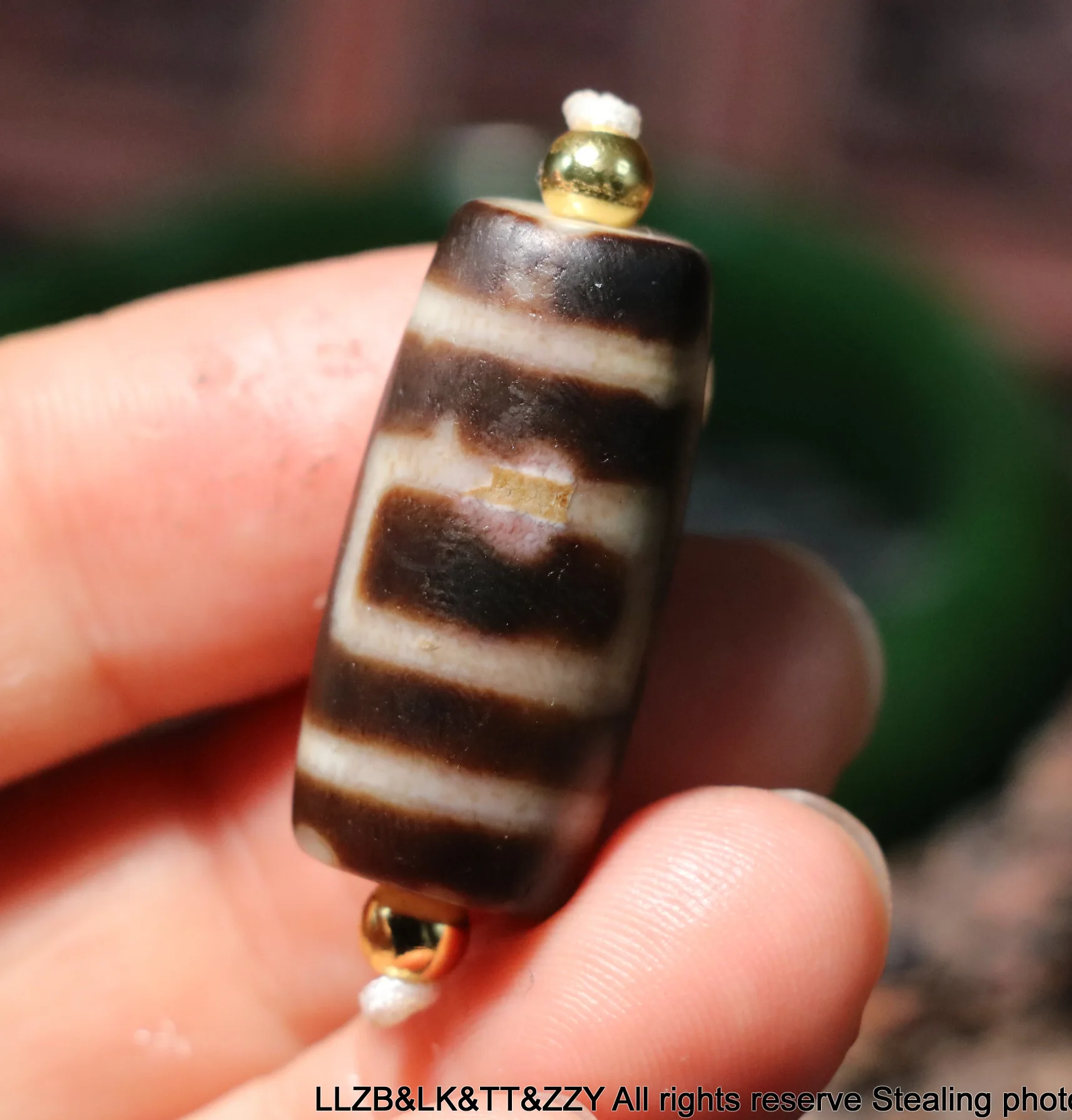 

Unique Energy Tibetan Old Agate Harmonious Heaven&Earth dZi Bead Amulet Totem $$ LKbrother Sauces Top Quality Garrentee