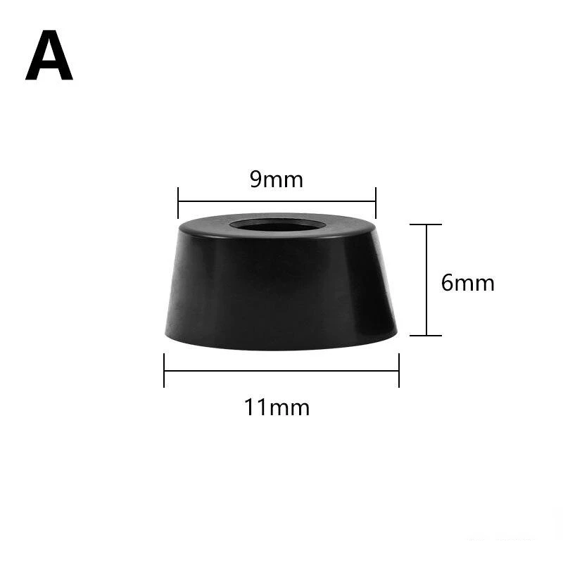 30pcs Speaker Cabinet Furniture Chair Table Box Conical Rubber Foot Pad Stainless Steel Stand Shock Absorber  Skid Resistance