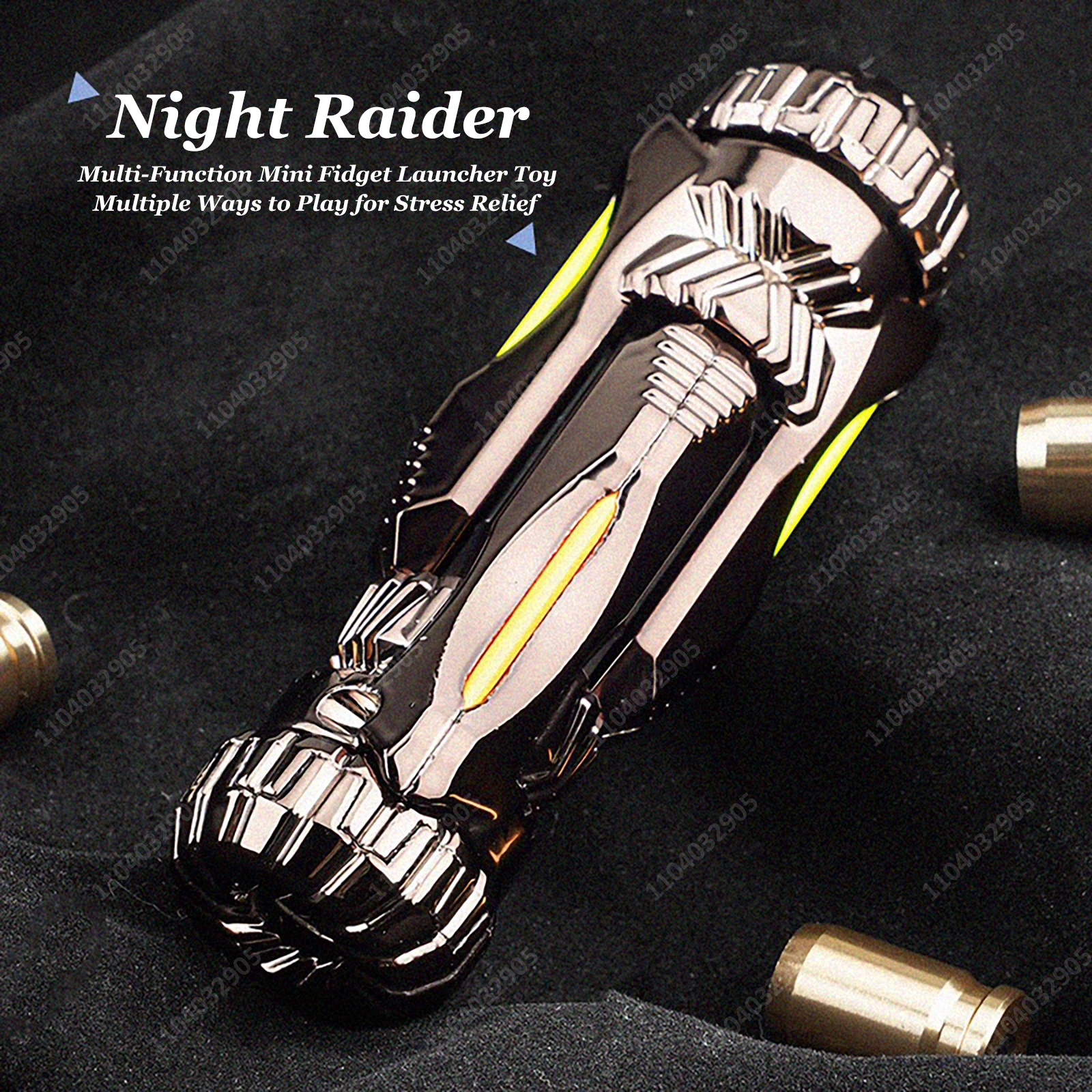 EDC Fidget Slider Alloy One-Button Shell Ejection Fidget Toys Spinner Anti Stress Funny Novelty Toys for Kids & Adults Boy Gifts