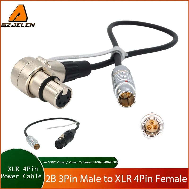 

1PC Steadicam M2 2B 3Pin To XLR 4Pin Power Cable For Blackmagic URSA Mini Pro/SONY Venice/ Venice 2/Canon C400/C500/C700 Camera