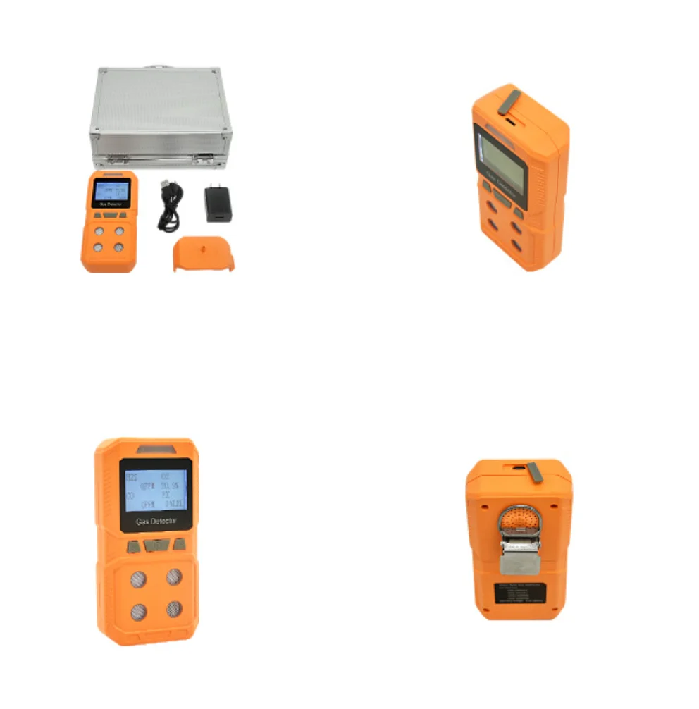 Diffusion Type Four-in-One Gas Detector - Hydrogen Sulfide Carbon Monoxide Oxygen Combustible Gas Measurement Instrument
