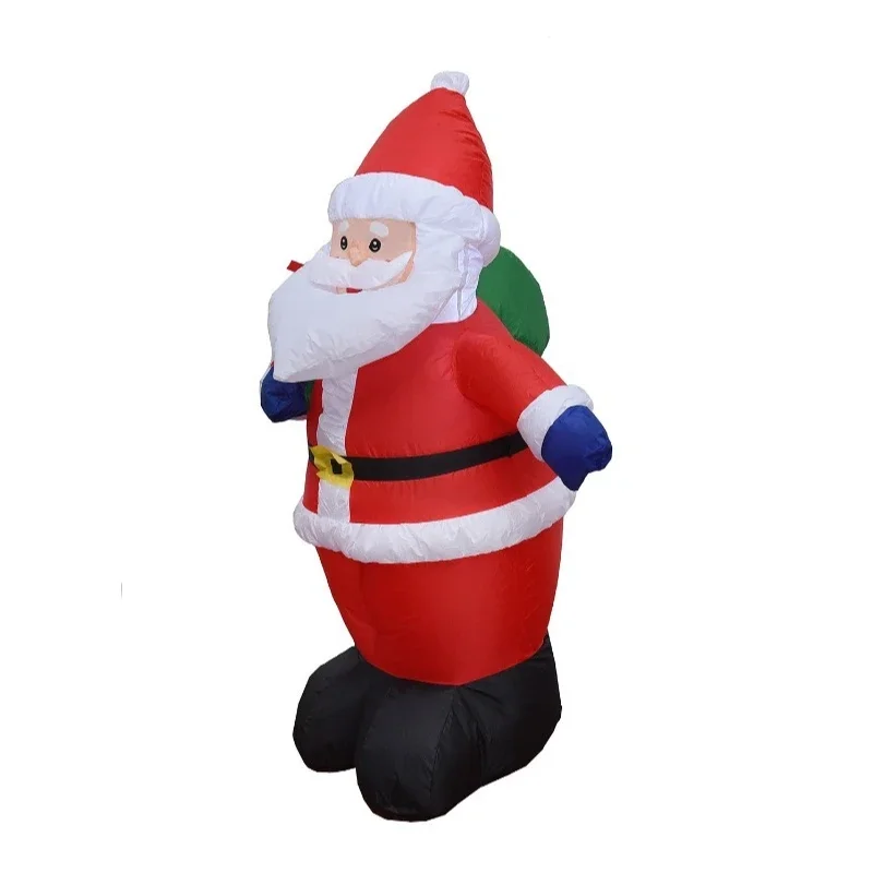 

Christmas decorations activity venue layout props 1.2m inflatable backpack lights Santa Claus