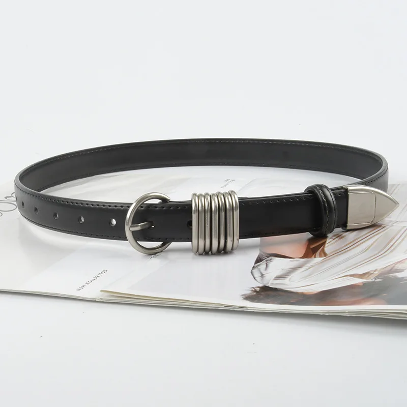 Luxury Cowhide Belt Genuine Leather High-end Feel Women's Versatile Fashion Belt Paired with Jeans and Casual Pants