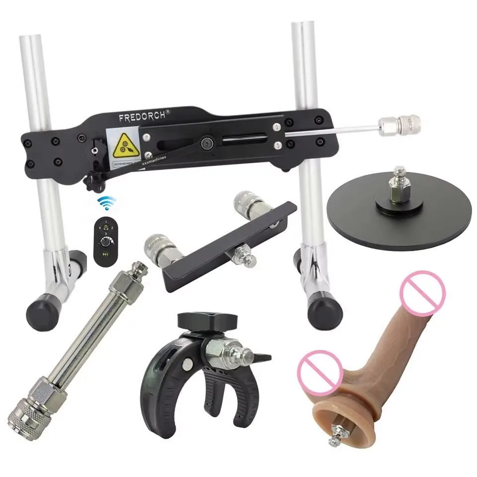 Fredorch With An-ti Rotation Attachment Thrusting Sex Machine Automatic Dildo Love Machine Gun for Vaginal Anal Sex Massage