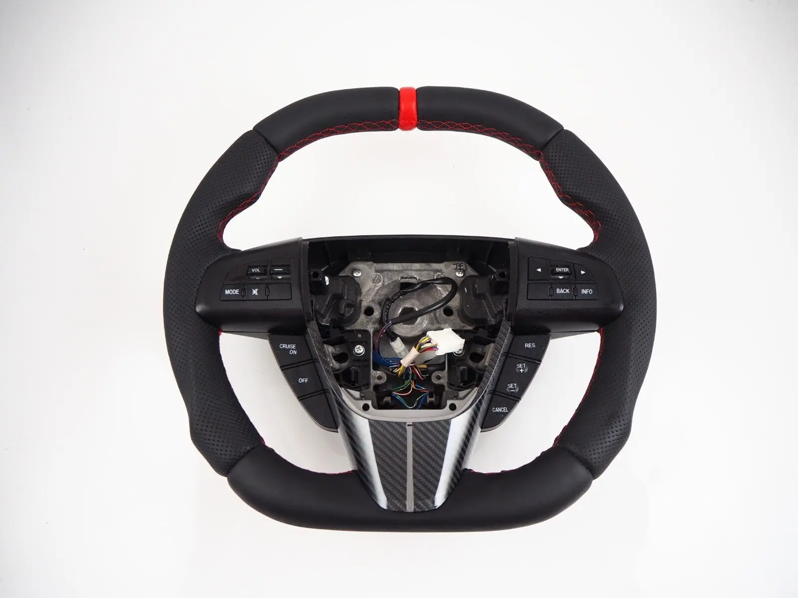 FOR MAZDA III BL 3 MPs Flat Bottom Flatened Top Steering Wheel Included Volante