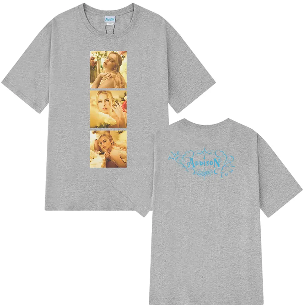 أديسون راي أديسون جولة 2025 الجرافيك تي شيرت الرجال النساء موضة تي شيرت الصيف قصيرة الأكمام فضفاضة تي شيرت غير رسمي الشارع الشهير #3