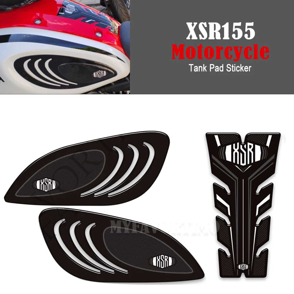 

For Yamaha XSR 155 XSR155 Fuel Oil Tank Pad Stickers Knee Protector Decals Kit xsr155 Motorcycle Decorative