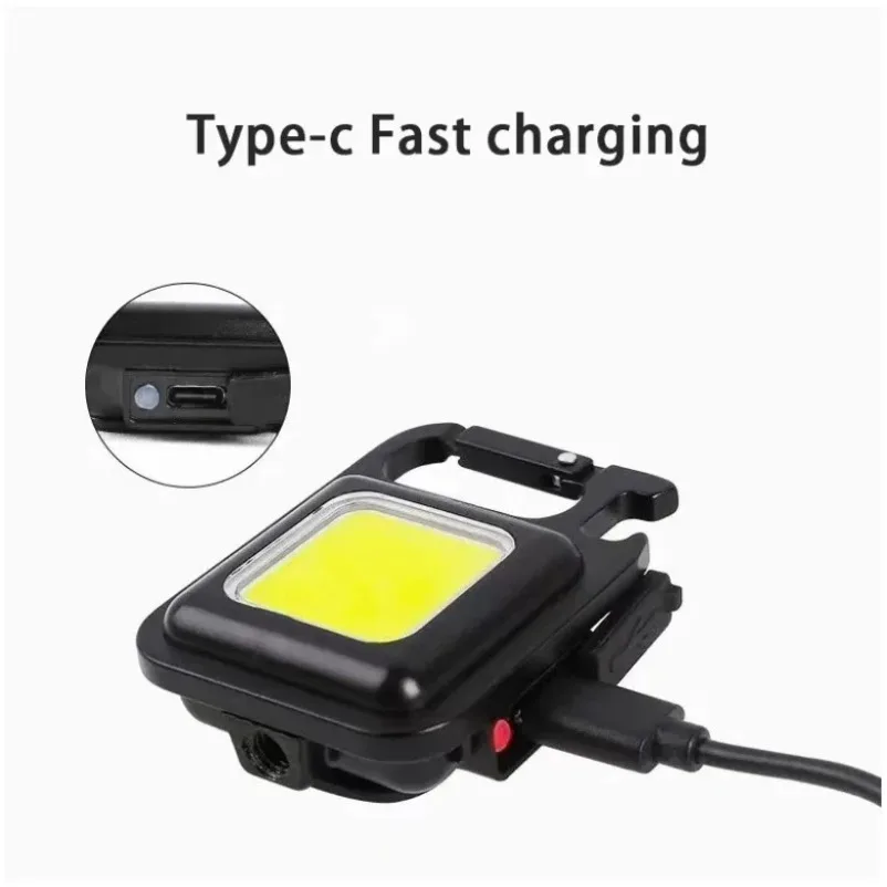 Wielofunkcyjna Lampka Kempingowa Mini Wysokiej Jakości Samoobrona Brelok Roboczy USB Ładowanie Naprawa Samochodów Szperacz