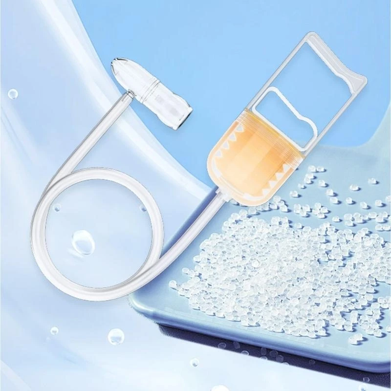 J15U المحمولة المحمولة الشافطة الأنفية أداة إزالة Booger للطفل مع تصميم يدوي سحب لسهولة التنظيف #3