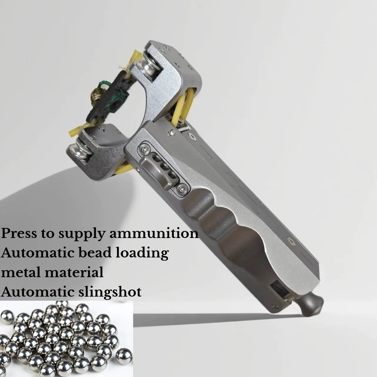 Multifunctional CNC Alloy Automatic Continuous Slingshot All Metal Outdoor High-precision Portable Hunting Equipment