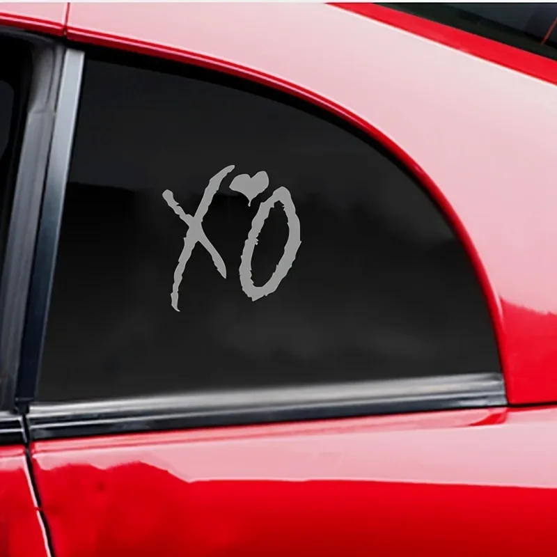 Funny XO Auto Vinyl Decal,Car Sticker for Fuel Cap, Window, Body and Motorcycle Decoration, Waterproof Durable Vehicle Accessory
