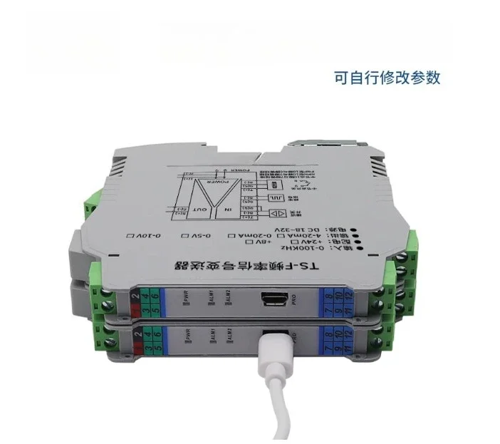 Frequency to Analog Signal Converter TS-F, 0-100KHz Input with 4-20mA Output for NPN Proximity Speed Measurement